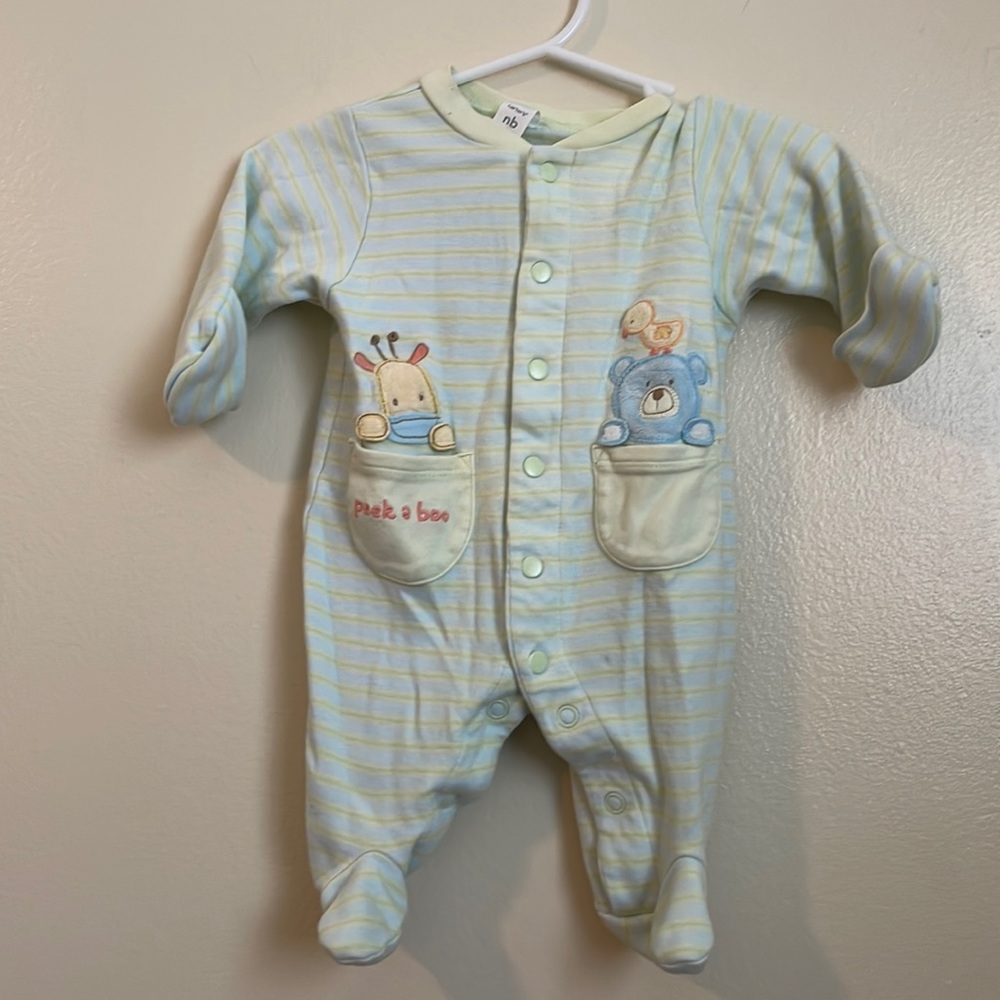 Newborn footie pajamas